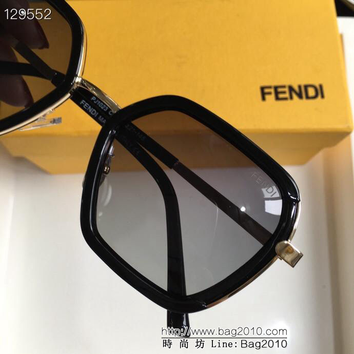 FENDI芬迪 偏關太陽鏡 歐美復古潮大牌 炫酷彩膜墨鏡 男女通用  lly1456
